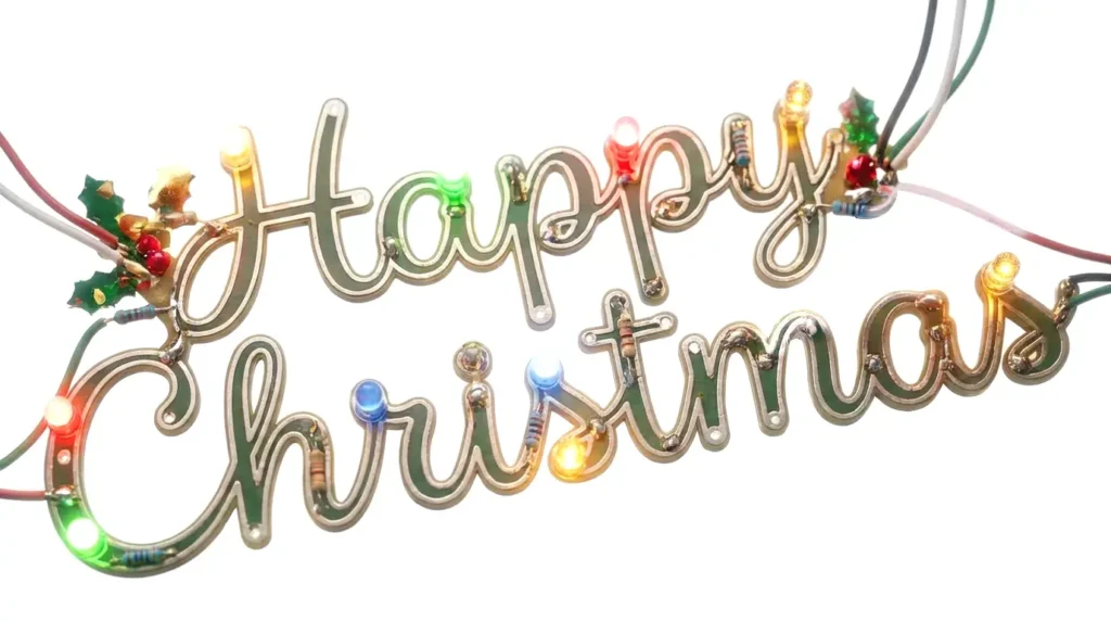 Happy Christmas PCB Circuit Board